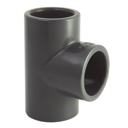 T de presión de PVC 90° diámetro 50 mm, 16 bares - CODITAL - Référence fabricant : 5005830500000