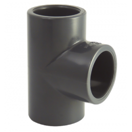 PVC pressure tee 90° diameter 40 mm, 16 bars - CODITAL - Référence fabricant : 5005830400000