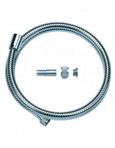 Double staple hose 1m50 conical with removable nut 15x21.