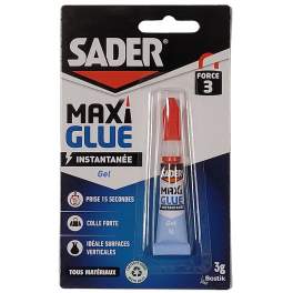 Colle SADER MaxiGlue Gel 3g - Sader - Référence fabricant : 372177