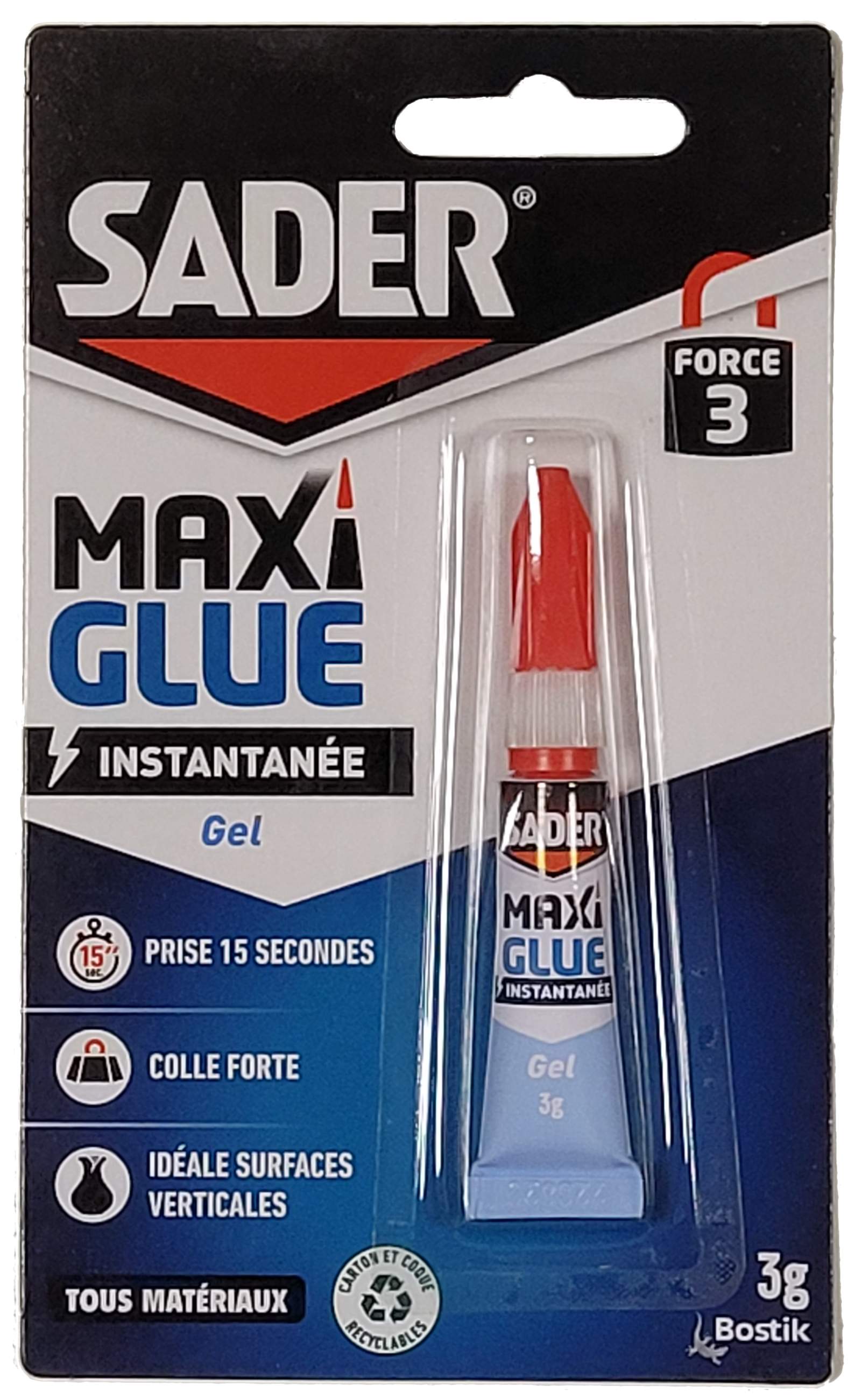 Colle SADER MaxiGlue Gel 3g