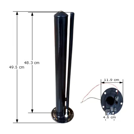 Tampon émaillé 250/300L diamètre 45