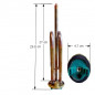 RHONELEC dompelverwarming (geen anode, geen pakking), 1800W