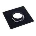 Black stainless steel backplate 40x40, D.155