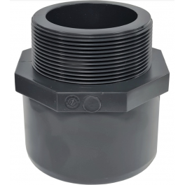 PVC pressure fitting 80x90, to be glued female 90 male 110 mm - CODITAL - Référence fabricant : 5005846901180