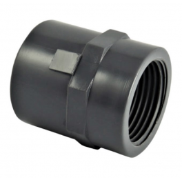 PVC pressure fitting to screw 66x76, to glue female 75 male 90 mm - CODITAL - Référence fabricant : 5005873756600