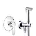 Concealed hygienic toilet shower pack with NEW DAY mixer, chrome
