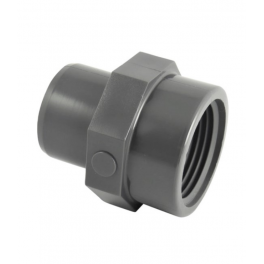 50 mm male PVC pressure fitting, 33x42 female screw fitting - CODITAL - Référence fabricant : 5005950503300