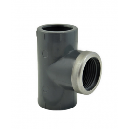 Tee 90° PVC mixed pressure 20x27 reinforced, diameter 25 mm - CODITAL - Référence fabricant : 5005835252000