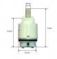 HANSAECO 3,5 mm keramisch patroon