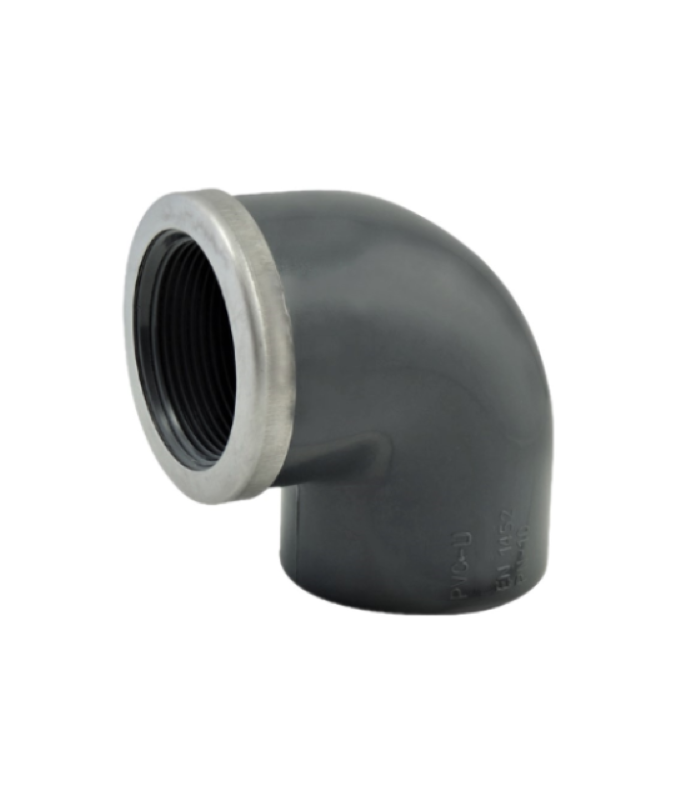 Elbow 90° PVC mixed pressure 15x21 reinforced, diameter 20 mm