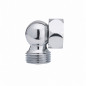 Bocht M/F verchroomd met kogelgewricht 15x21 (Het stuk) Bocht M/F verchroomd met kogelgewricht 15x21 (Het stuk)