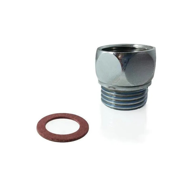 Verchroomde mannelijke/vrouwelijke M15X21/F15X21 losse fitting met wartelmoer