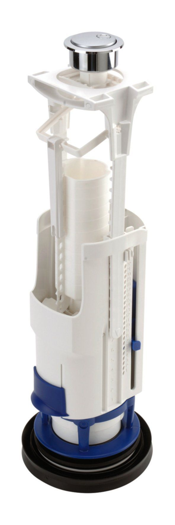 Mecanismo de inodoro de ahorro de agua de doble volumen con soporte, orificio de Ø 40 mm.