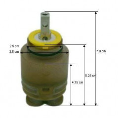 Cartridge for single lever basin mixer ROAD RD00118/1