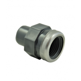PVC pressure sleeve male 25 mm, female to screw 26x34 reinforced - CODITAL - Référence fabricant : 5005861252600