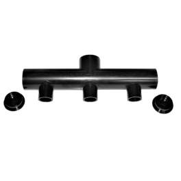 Inlet / outlet manifold, D.63 mm / 3 x M50-F40 mm - Aqualux - Référence fabricant : COL50