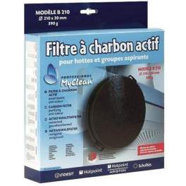 Charcoal filter for INDESIT hood Ø.210 mm model B210 - PEMESPI - Référence fabricant : 9633910 / C00090822