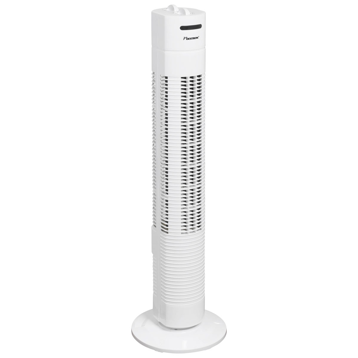 Ventilateur colonne blanc avec minuterie, 78cm, 35w, 3 vitesses