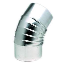 BR 45° aluminium folded elbows, D.180 - TEN tolerie - Référence fabricant : 394180