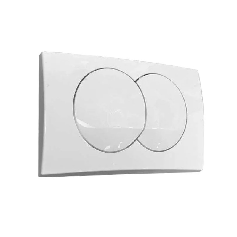 Plaque de commande Gebrit Delta 20, double débit blanche Plaque de commande Gebrit Delta 20, double débit blanche