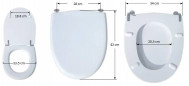 Adaptable seat Antibes SELLES white Adaptable seat Antibes SELLES white