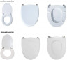 Sedile adattabile Antibes SELLES bianco Sedile adattabile Antibes SELLES bianco