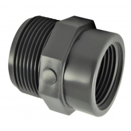 PVC pressure reducer to screw male 40x49 (1"1/2), female 33x42 (1"1/4) - CODITAL - Référence fabricant : 5005877403300