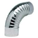 EQ 90° pleated elbows, stainless steel, D.97