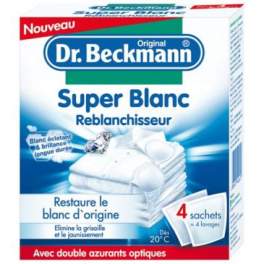Sbiancante super bianco x4 sacchetti - DR BECKMANN - Référence fabricant : 622621