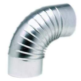 EQ 90° aluminium folded elbows, D.180 - TEN tolerie - Référence fabricant : 392180