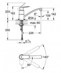 Miscelatore da cucina EUROSMART - COSMOPOLITAN