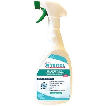 Wyritol hand and surface disinfectant spray 750ml