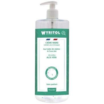 Wyritol hydroalcoholic aloe vera cream 500ml