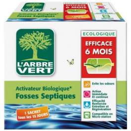 Green tree septic tank activator 6 months - L'ARBRE VERT - Référence fabricant : 229659