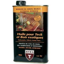 Olio per legno teak/esotico 500ml - Avel - Référence fabricant : 622746
