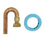 2-delige rechte 180 graden 15x21 vrouwelijke soldeer E15 fitting voor koper diameter 16