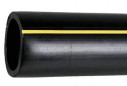 PE gaspijp met gele strepen, 50m spoel, 32 gauge, 40 diameter