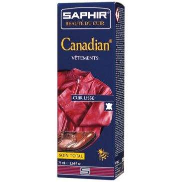 Canadian shoe polish cream 75ml tube black Saphir