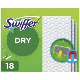 Lingette sèche sol swiffer dry x18 - SWIFFER - Référence fabricant : 853507
