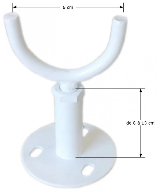 Pieds de radiateur en acier- Lot de 2 supports de sol réglables de 8 à