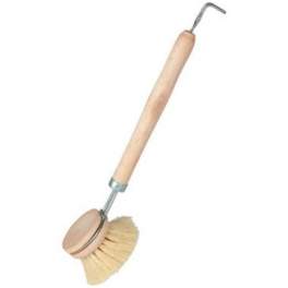Wooden dish brush + metal attachment handle tampico - Domergue - Référence fabricant : 356402