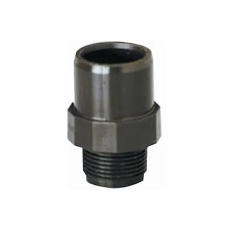 Estremità filettata maschio in PVC HTA con rinforzo in acciaio inossidabile 16/20 X 15*21
