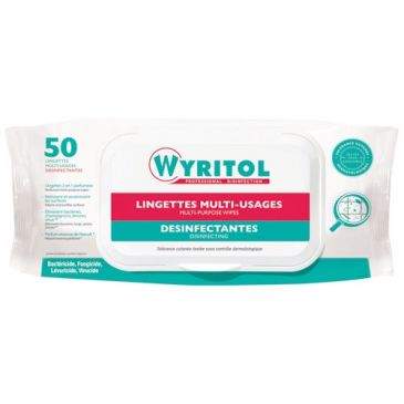 Wyritol multipurpose disinfectant wipes niaouli essence X