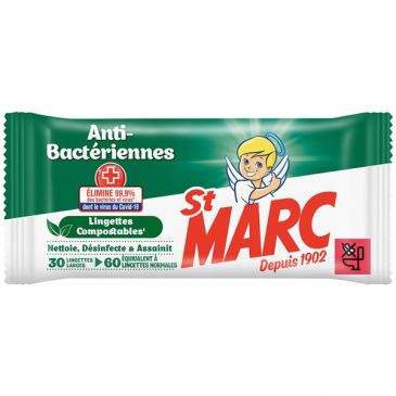 Antibacterial wipes St Marc x60.