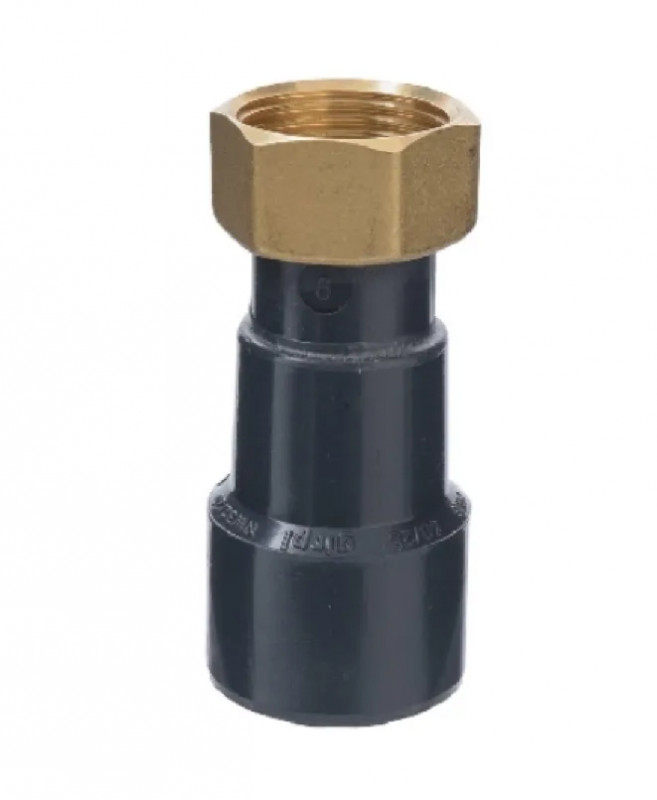 2-delige vrouwelijke PVC drukconnector 40 mm, vrouw 40x49