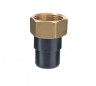Union 2 pièces PVC pression mâle 20 mm, femelle 20x27