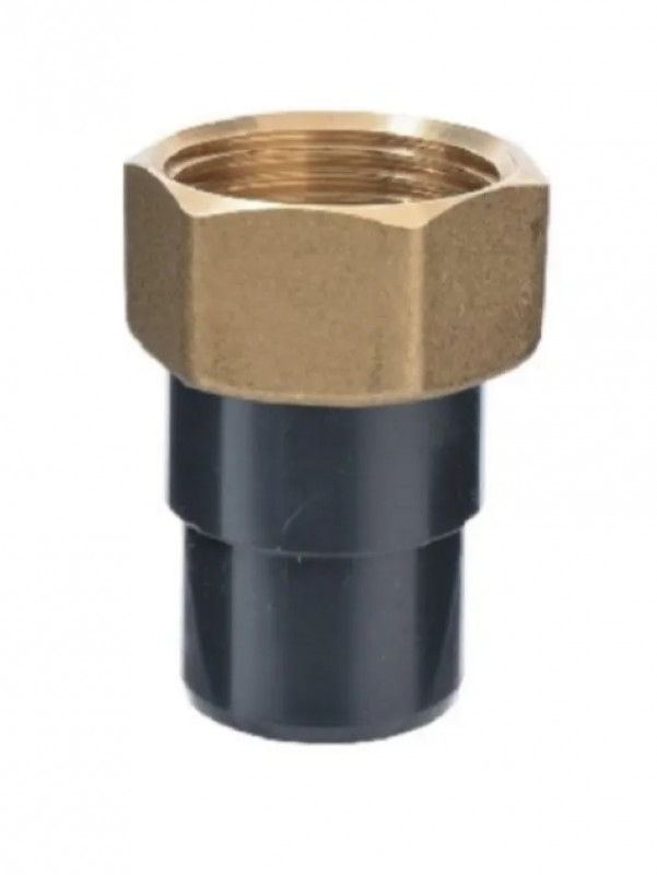 2-delige PVC drukconnector, mannetje 40 mm, vrouwtje 50x60