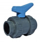 PVC-U drukgebonden kogelkraan, diameter 75, 16 bar
