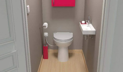 SANICOMPACT afvoer 43", wit